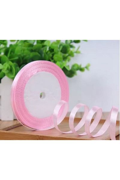 PASAMİA Pink Color Ribbon 6 mm 25 Yards (2 Pcs)