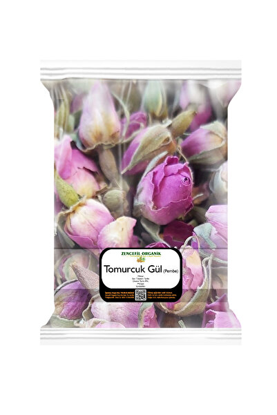 Zencefil Organik Gül Kurusu Pembe 100 Gr. Gül Çayı Isparta Tomurcuk Gül Kurus...