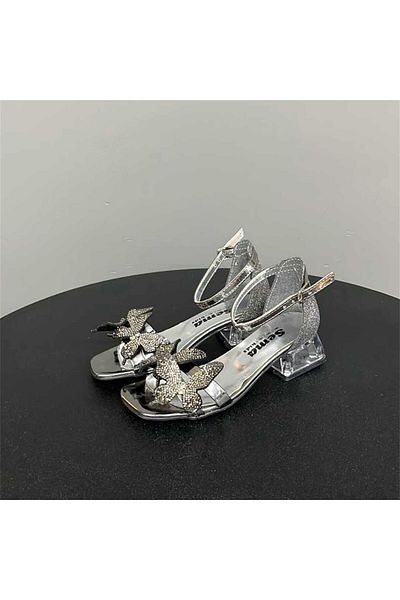jadeer Pantofi cu toc fluture Sema pentru fete Platinum 31-36 KT125