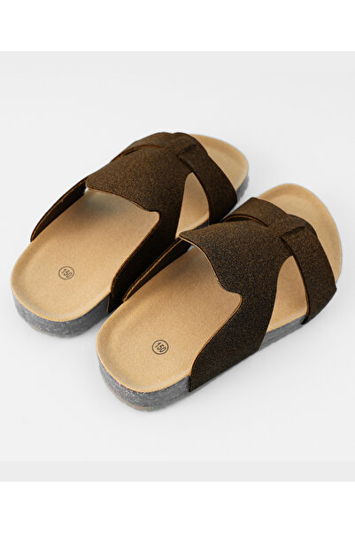 Mark & Mia Mark & Mia Slip On Sandals - Dark Brown