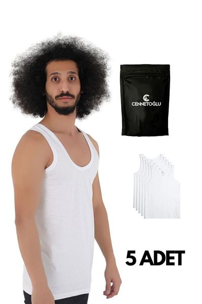 CENNETOĞLU 5 Men's Combed Cotton Athlete Economic Package