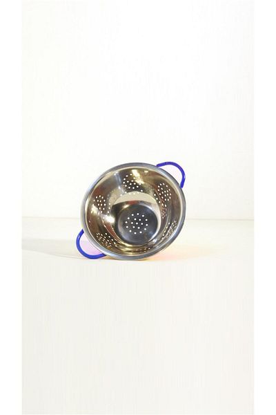 DEDEMİN EMAYELERİ Hand Painted Strainer Green Flower