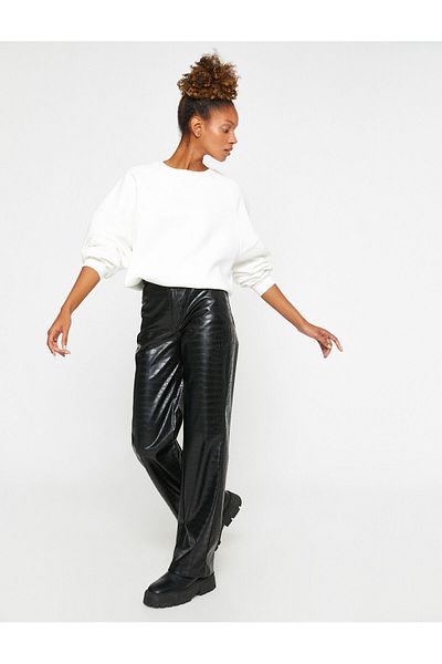 Koton Oversize Sweatshirt Crew Neck Long Sleeve