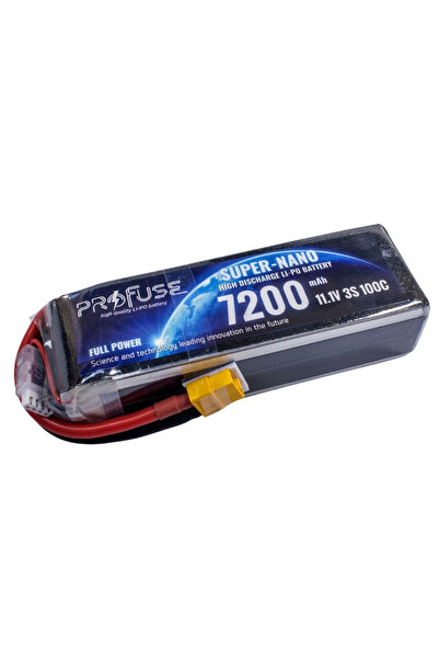 Profuse 11,1V 3S 7200mAh 100C Lipo Batarya