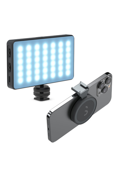 ShiftCam Apple Uyumlu ProLED Magsafe RGB Selfie Çekim Işığı ve SnapShoe Siyah...