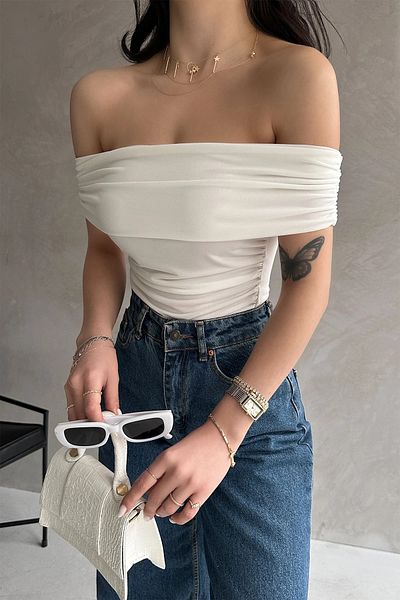 DENİKK DF2158 Madonna Collar Buzzy بلوزة نسائية عصرية