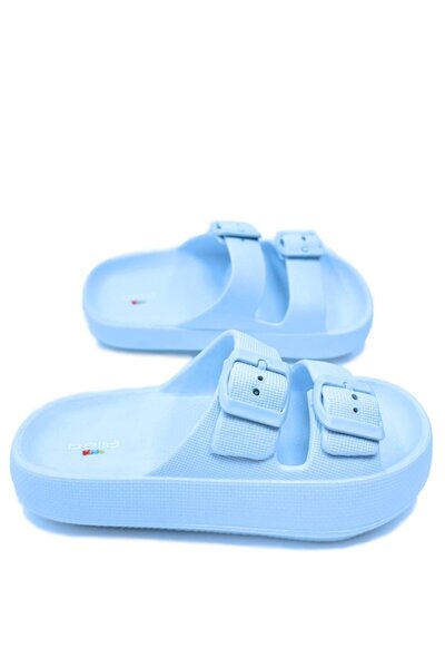 Kidx Плажни пантофи Bella Buckled Boy's Beach Street Ice Blue