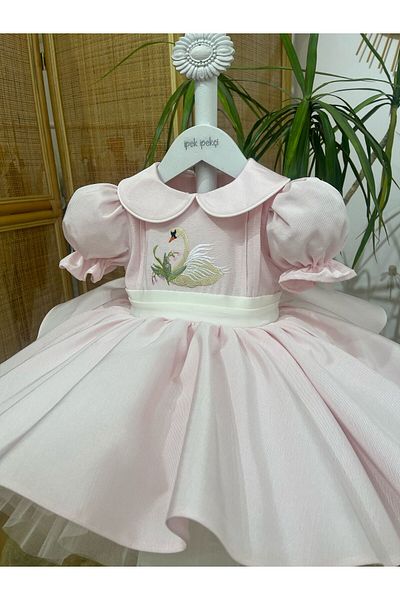 ipek ipekçi Swan Embroidered Birthday Dress