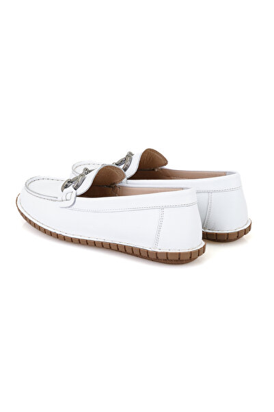 Desa Жіночі білі шкіряні мокасини Comfort