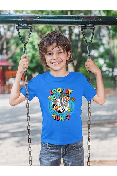 New Shine 1 tricou este un cadou pentru achiziții de 6 și mai sus în coș - Tricou cu mânecă scurtă imprimat pentru copii