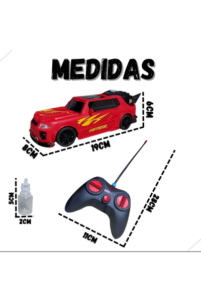 JUNGLEE DUMAN ÇIKARAN UZAKTAN KUMANDALI ARABA IŞIKLI BUHAR ÇIKARAN YARIŞ ARABASI PİLLİ OYUNCAK ARABA
