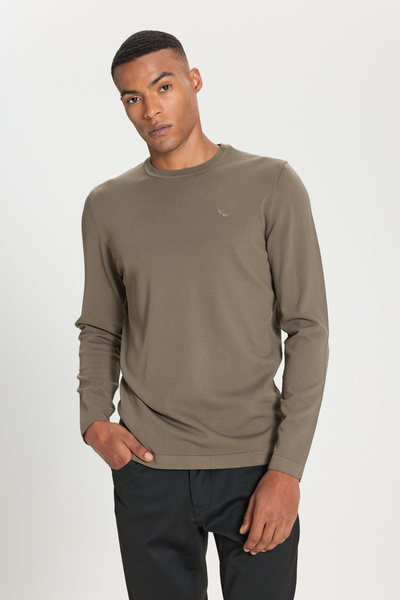 ALTINYILDIZ CLASSICS Standard Fit Normal Cut ΠΟΛΥΑΜΙΔΙΚΟ ΥΦΑΣΜΑ Πλεκτό με λαι...