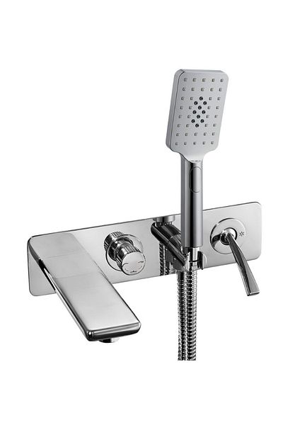 Eca Novita Concealed Bathroom Set - All Parts in the Shower Ceiling with Mixer