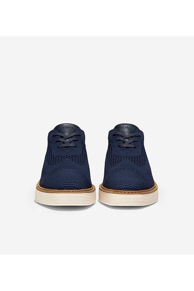Cole Haan Originalgrand Platform Stitchlite Oxford Shoes for Women Dark blue Color