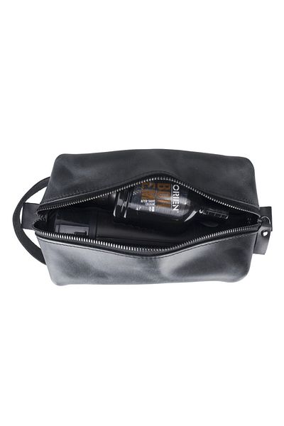 PLM Size X Tn26 Space Black Leather Care & Travel Bag