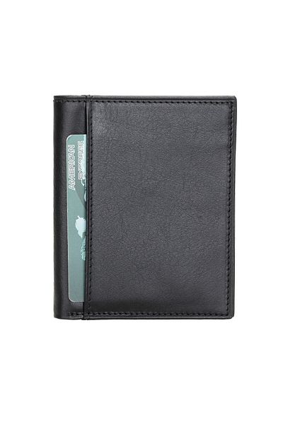 PLM Yetta Leather Card Holder Ch833 Rst1 Black
