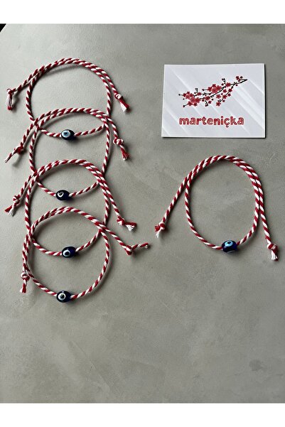 Moda Banuş Nazar Boncuklu 29 Ekim Hediyelik, Marteniçka, Nedime Bileklik 15 Adet