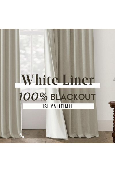 Pyramid Home Beige Color Blackout Blackout Curtain Thermal Layer Single Wing