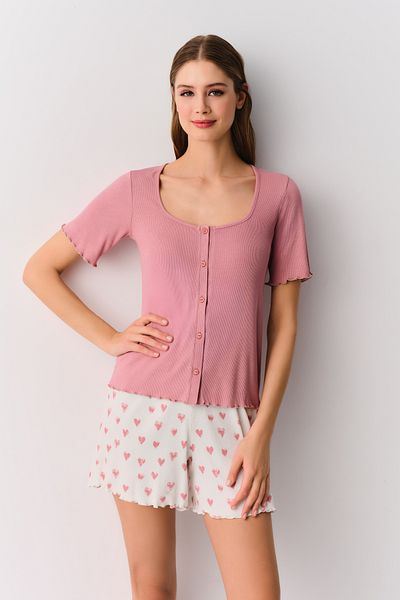 SUWEN Sada pyžama Soft Masculine Shorts