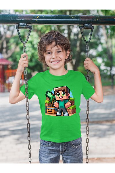 New Shine 1 tricou este un cadou pentru achiziții de 6 și mai sus în coș - Tricou cu mânecă scurtă imprimat pentru copii