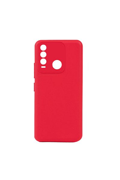 Techaks Tecno Spark 8t Case Zore Piping Silicone - Red