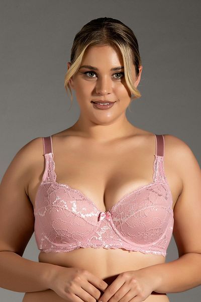 cotonhause Γυναικείο σουτιέν χωρίς στήριγμα Underwire Dusty Rose C1T4N0O843
