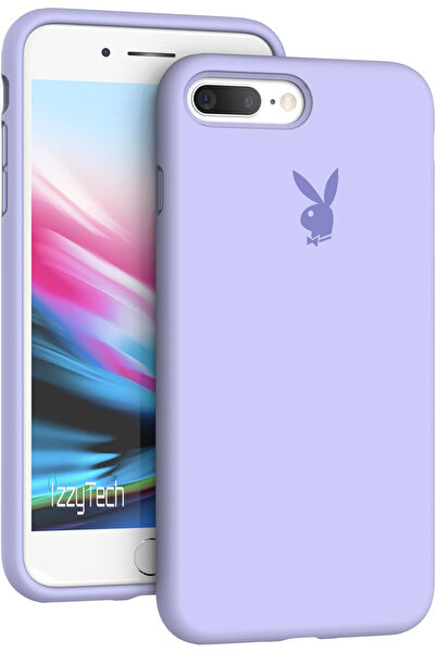 izzytech حافظة هاتف مقاومة للصدمات مع شعار Playboy مخملي لهاتف iPhone 7 Plus ...