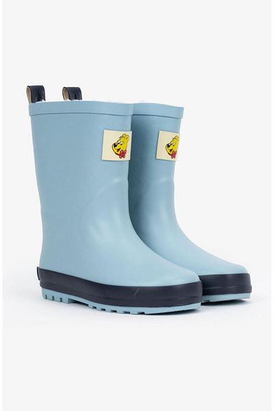 Haribo Light Blue Long Fur Children's Rain Boots