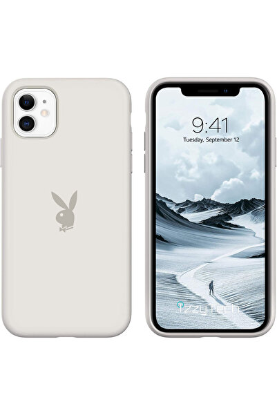 izzytech حافظة هاتف آيفون 12/12PRO، شعار بلاي بوي، سطح داخلي مخملي، حافظة مقا...