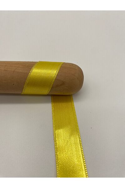 Ak Tuhafiye Yellow 10 Meters Satin Ribbon 2 cm Bundle Avec-Ornament-Decor-Flower