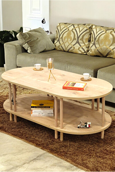 PEKA Orta Sehpa Çevir Kur 3'ü 1 Arada 2 Raflı Ve Dekoratif Yan Sehpa