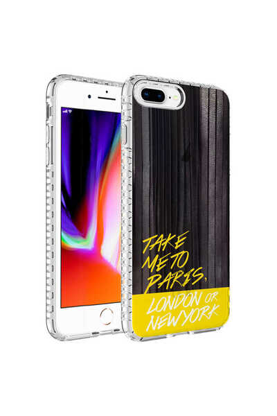 zore iPhone 8 Plus Case Airbag Edge Colorful Patterned Silicone Elegans Cover...