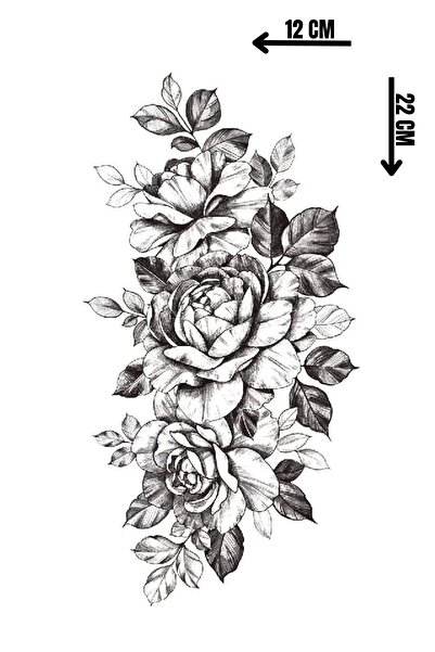 Barly Geçici Çiçek Figürlü Dövme Tattoo