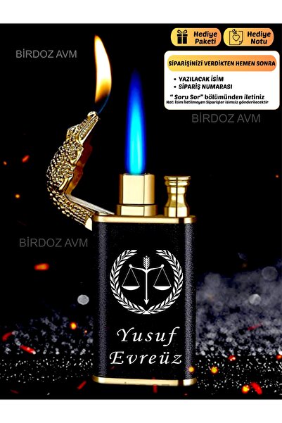 birdoz avm Kişiye Özel İsimli ADALET TERAZİ Tasarım Hediyelik Timsah Başlıklı...