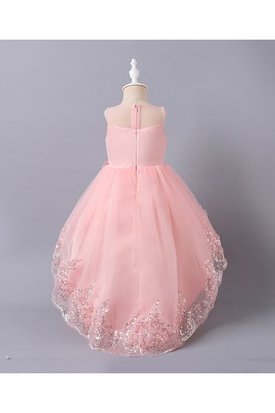 Mark & Mia Mark & Mia Floral Embellished High Low Frock - Pink