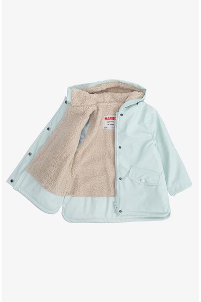 Haribo Light Green Children's Coat with Fur Inside