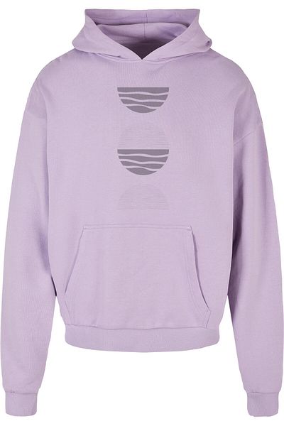 Merchcode Kapuzenpullover mit abstraktem Wellenmuster