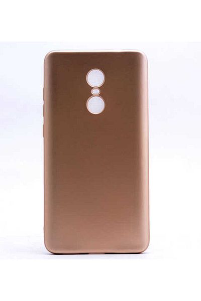 kilifone Xiaomi Redmi Note 4X Compatible - Case Matte Soft Premier Silicone Cover - Gold - T1708