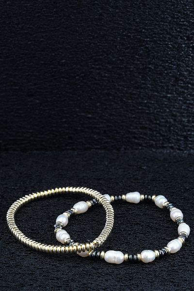 Ssilhoutte Doğaltaş The Purity of Pearl with the Power of Hematite Exceeds the Balance