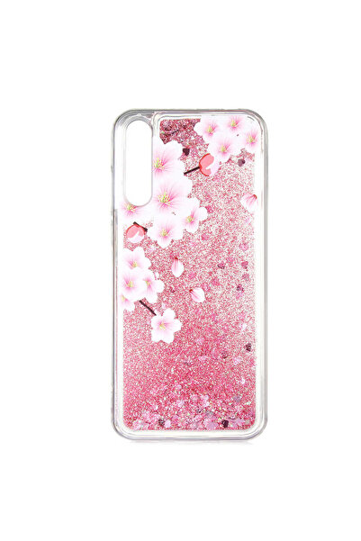 TechTrove Huawei P Smart S (Y8P) İçin Uyumlu Desenli Simli Akışkan Sıvılı Sil...