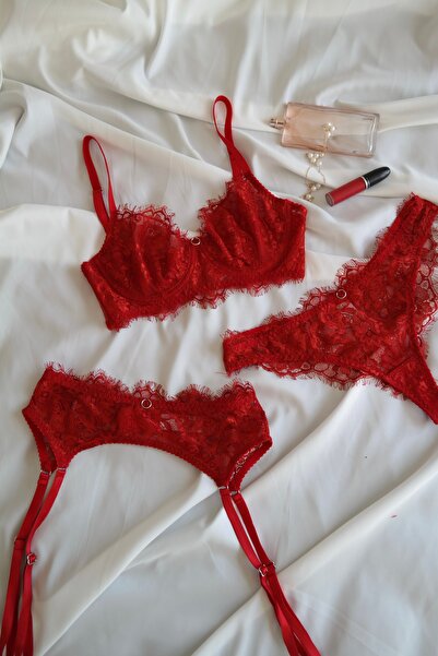 AyBer Textile Victoria Red Sütyen