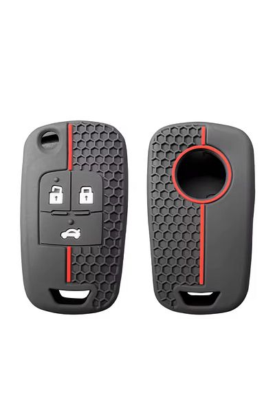emii auto spare parts Opel Chevrolet Key Case Cover Switchblade Model 3 Keys Black/Red