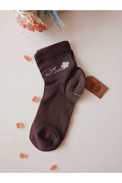 ENEFENDİ 2 чифта панделки, украсени с камъни, и удобни, безшевни, с мотив на любовта, опаковани като подарък, ароматни кафе и кафе с мляко 36-40