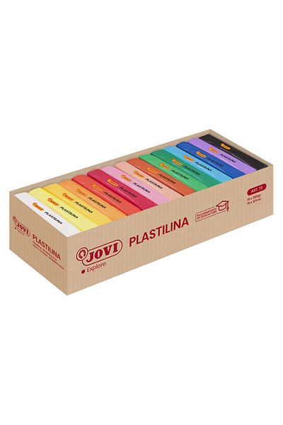Jovi 72S 350Gr Non-Drying Play Dough Assortment 15 Colors - Box of 15