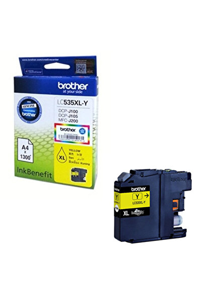 Brother Lc535Xly Yellow Cartridge Dcp-J100 Dcp-J105 Mfc-J200