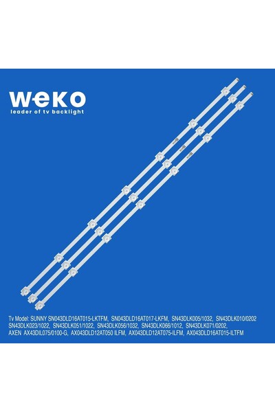 WEKO Hi-Level HL43DLK13,0216 43'' inch 3 Adet Tv Led Bar