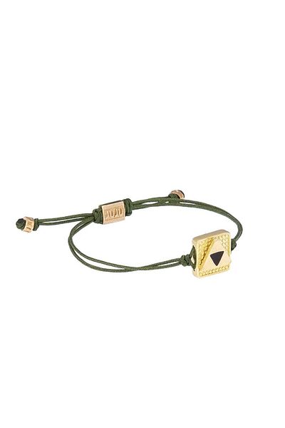 Juju Rope Bracelet with Triangle Enamel in the Middle