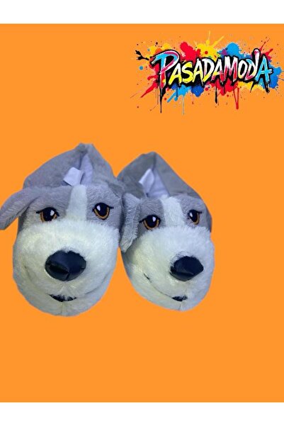PASADAMODA KÖPEK FİGÜRLÜ EV PANDOFU P-648