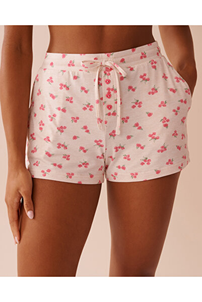 La Vie en Rose شورت فائق النعومة بطبعة الورود