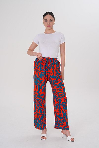 WestBound Women's Summer Comfortable Digital Print Patterned Viscose Trousers